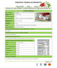 將圖片載入圖庫檢視器 Burrata con latte di Bufala BurraBù 125 g - Prodotti per pizzerie e ristoranti
