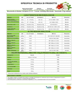 Mozzarella di Bufala Campana D.O.P. Treccia Affumicata - Vari formati - Prodotti per pizzerie e ristoranti