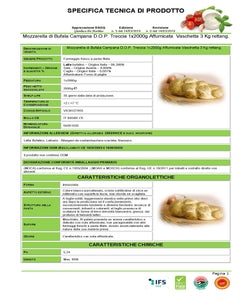 Mozzarella di Bufala Campana D.O.P. Treccia Affumicata - Vari formati - Prodotti per pizzerie e ristoranti