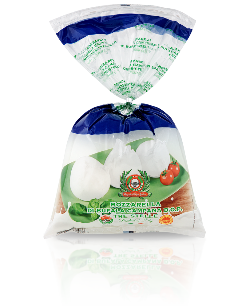 Mozzarella di Bufala Campana D.O.P. Affumicata Ciuffo 250g - Vari formati - Prodotti per pizzerie e ristoranti