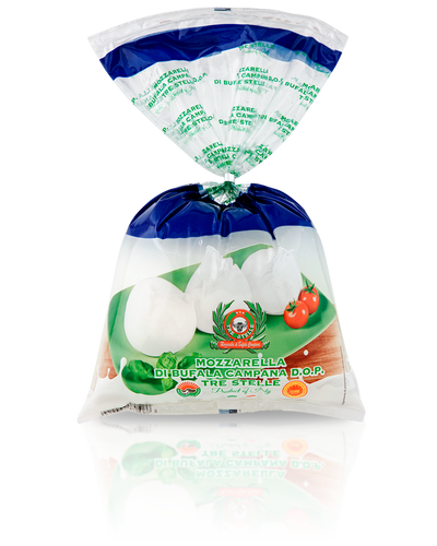 Mozzarella di Bufala Campana D.O.P. Ciuffo 250g - Vari formati - Prodotti per pizzerie e ristoranti