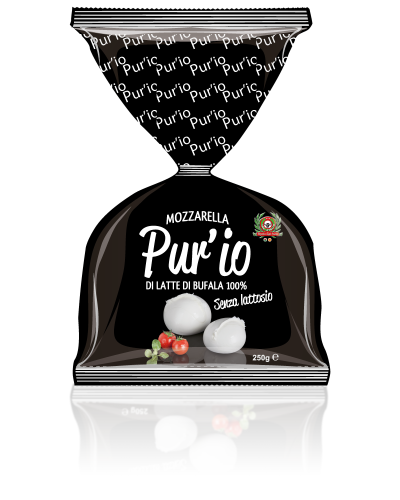 Mozzarella di Bufala senza lattosio ciuffo Pur'io 250g - Prodotti per pizzerie e ristoranti