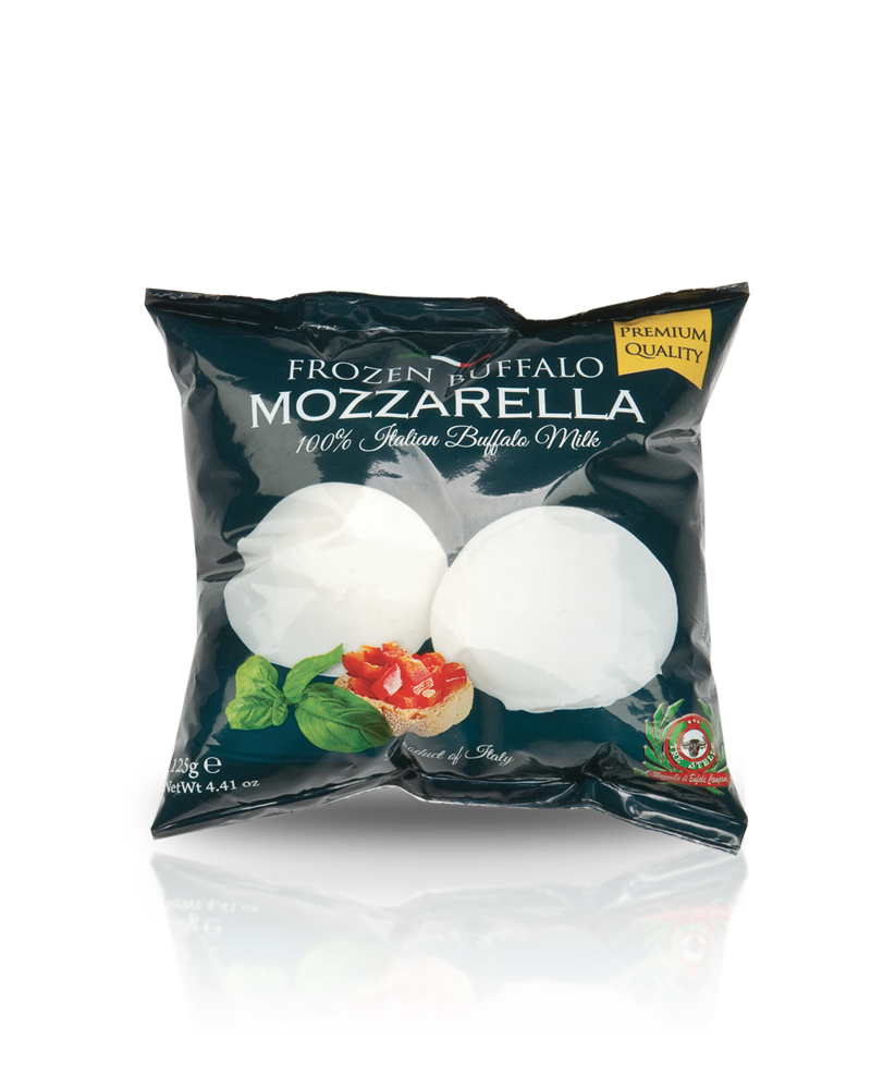 Mozzarella di Bufala Campana D.O.P. Cuscino 250g FROZEN - Prodotti per pizzerie e ristoranti