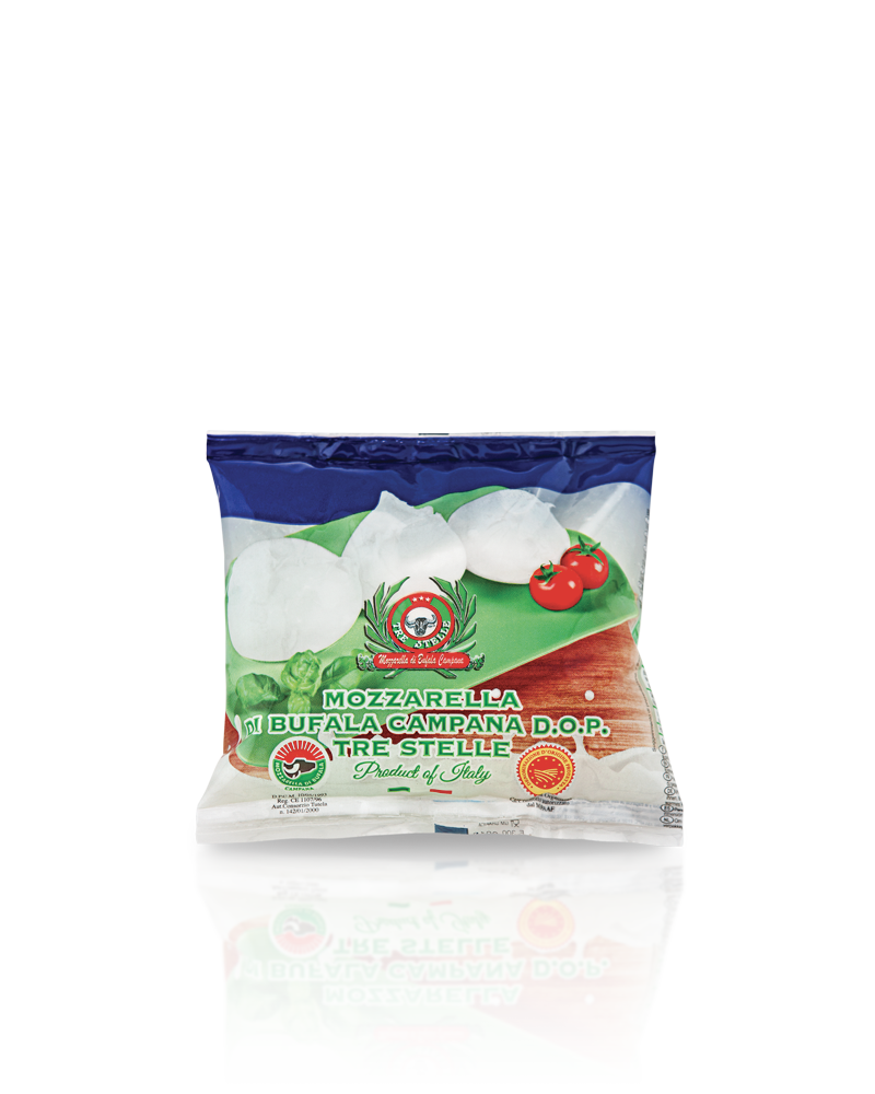 Mozzarella di Bufala Campana D.O.P. Cuscino 125g - Prodotti per pizzerie e ristoranti