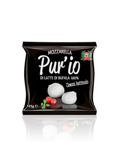 Mozzarella di Bufala senza lattosio Pur'io 125g - Prodotti per pizzerie e ristoranti