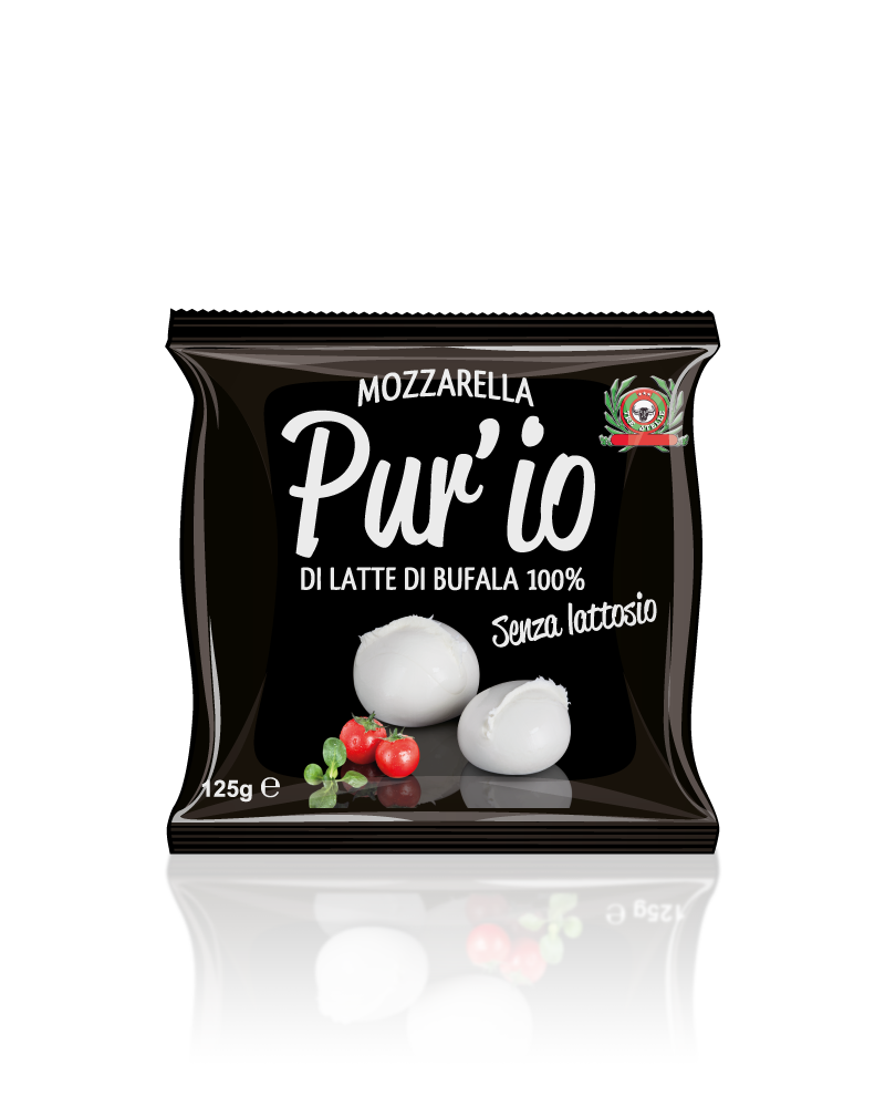 Mozzarella di Bufala senza lattosio Pur'io 125g - Prodotti per pizzerie e ristoranti