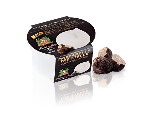 Mozzarella di Bufala Campana D.O.P. Tartufo Bicchiere 125g - Prodotti per pizzerie e ristoranti